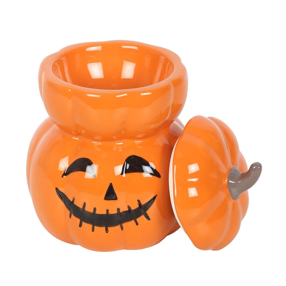 Something Different - Stacked Pumpkin and Wax Warmer Ölbrenner/Teelichthalter fürs Raumdüfte - Orange